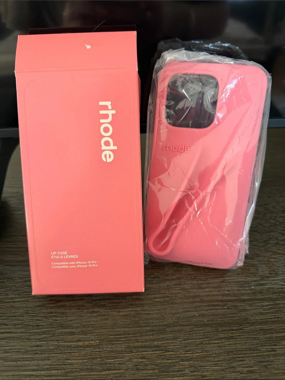 RHODE Lip Case for iPhone - Bright Coral Pink